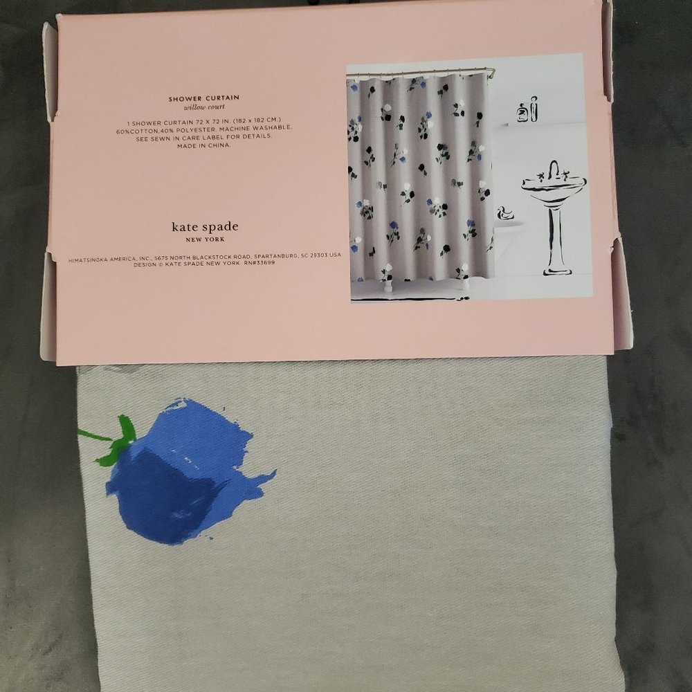 NWT Kate Spade Willow Court Shower Curtain